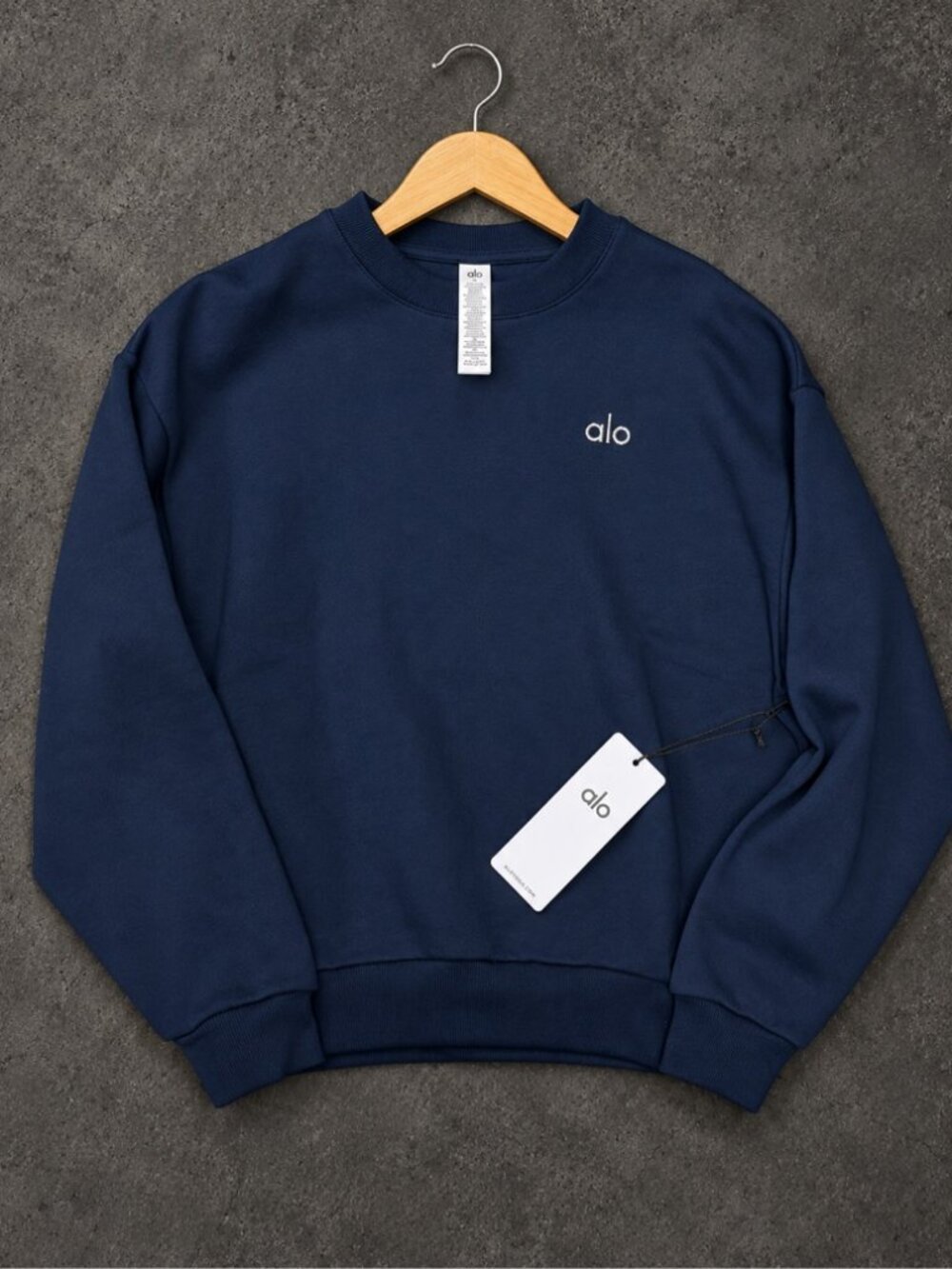 Alo Yoga Navy Blue Crewneck Sweatshirt Multiple Sizes